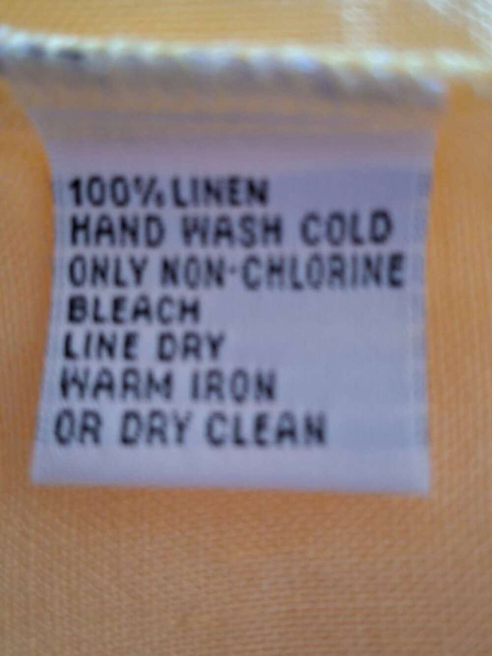 Talbots  Irish Linen Vintage Light Yellow Button‑Up Shirt Size 12 - Picture 8 of 11